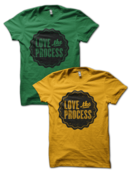 Image of LOVE the PROCESS shirt - Kelly or Gold