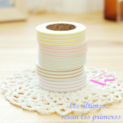 Image of Fabric tape "raya gris"