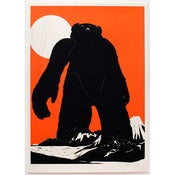 Image of 'Yeti Over Mount Fuji [tangerine version]' SOLD OUT