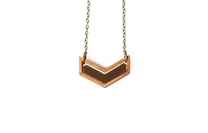 Image of Mini chevron necklace - Gold