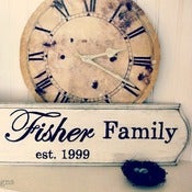Image of Personalized Family Established Sign