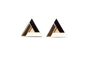Image of Pyramid earrings - Gold