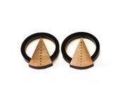 Image of Deco circle earrings