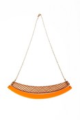Image of Large bar necklace - Orange