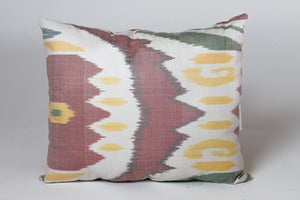 Image of Simple Summer Ikat Pillow