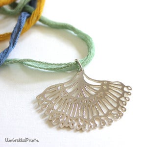 Image of FanFlower Charm Necklace