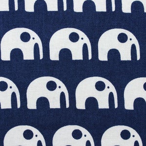 Image of Elephants on Kyoto Blue [Elephants Love Water]