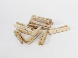 Image of Mini Wooden Clip Pegs