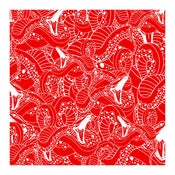 Image of SNAKE REPEAT Code Red -Screen Print