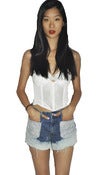 Image of Reconstructed Ombre Denim Cutoffs