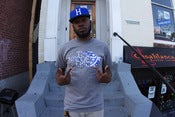 Image of GANG AFFILIATED #STOOPLIFE TEE GREY / BLUE