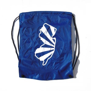 Image of Blue Cinch Bag