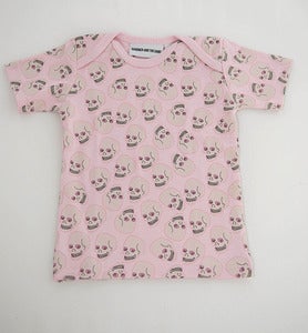 Image of Love Skull T- Shirt Pink