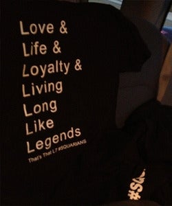 Image of Black "L7" Motto