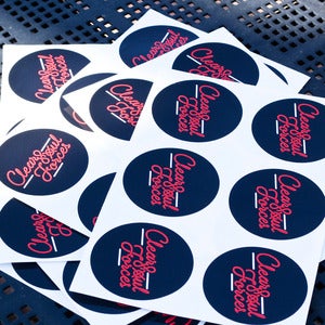 Image of Clear Soul Forces Logo Stickers