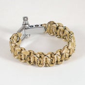 Image of Paracord Shackle Bracelet - Desert Camo