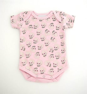 Image of Love Skull Romper Pink