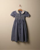 Image of SALE c. 1980s checked smocked dress