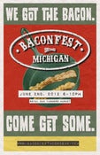 Image of Baconfest Michigan 2012 Official Poster 11x17