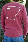 Image of Comfort Colors Red State Long Sleeve Tee