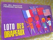Image of Alain Grée  - 1960s French Game - Loto Des Drapeaux