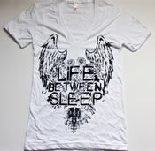 Image of White American Apparel Unisex Deep V-Neck Wings