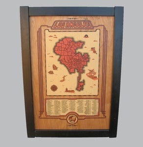 Image of los angeles framed