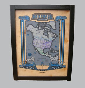 Image of Railroads of N.A. - framed