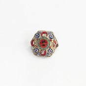 Image of RED ROSE BROOCH