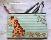 Image of Baby Giraffe and Ducklings