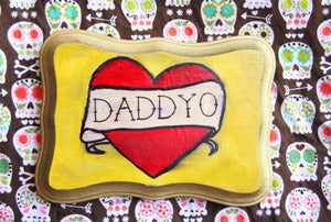 Image of Daddyo Heart Tattoo Plaque perfect for Father's Day!