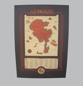 Image of los angeles map - bk