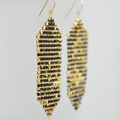 Image of Mesh Banner Earrings - Rustic Luxe Series
