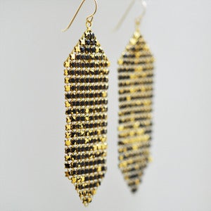 Mesh Banner Earrings - Rustic Luxe Series