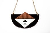 Image of Egyptian triangle bib necklace