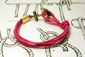 Image of Pulsera 8 Cordones Fucsia