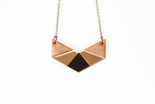 Image of Geo chevron necklace - Gold