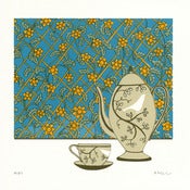 Image of Tea with Flowers - Limited Edition Screenprint