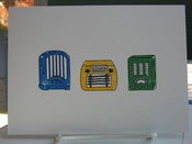 Image of Classic Radio Trio Gocco Print