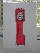Image of Grandfather Clock Gocco Print