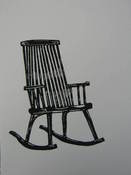 Image of Rocking Chair Linoleum Block Print