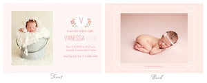 Image of Simply Clean Birth Announcement Template 2