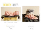 Image of Simply Clean Birth Announcement Template 4
