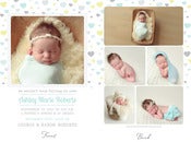 Image of Simply Clean Birth Announcement Template 10