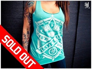 Image of *SOLD OUT* HOTLIFE - "MINT RACERBACK" Ladies Tank Top 