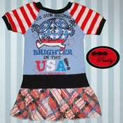 Image of **SOLD OUT** Little Miss Sunshine USA dress - size 3/4T