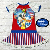 Image of **SOLD OUT** Mickey Mouse and Friends Fireworks Twirl Dress - size 9/10