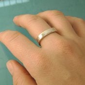 Image of High Gloss ~ mens unisex sterling silver ring