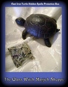 Image of Cast Iron Turtle Hidden Spells Protection Box (FC)