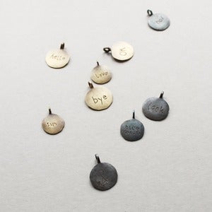 Image of Hammered Embossed Pendants